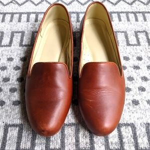 Nisolo Smoking Shoe, Brandy, 8.5, brown leather flat